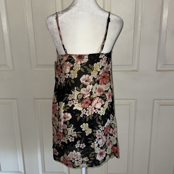 NWT Billabong Ruffled Floral Glass Water Mini Dress - Picture 4 of 8
